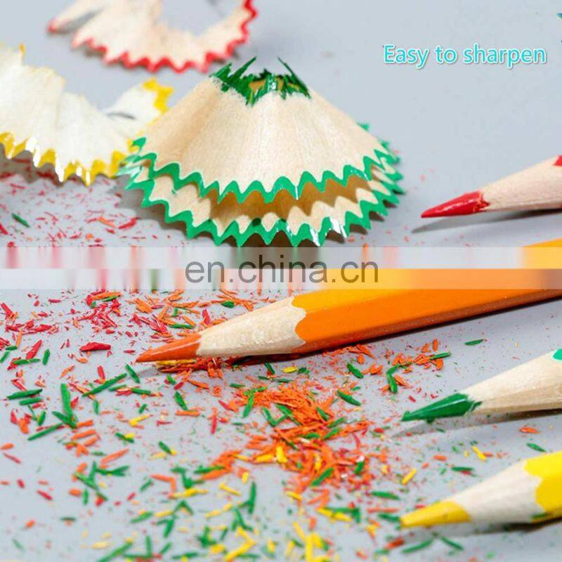 72 Colored Pencils Professional Set,Oil Based,Crayons with Metal Box for Kids School Supplies