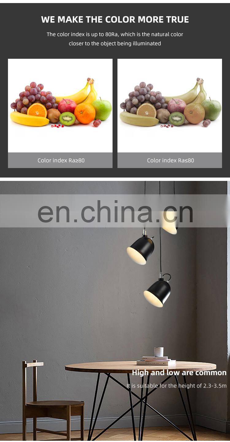 HUAYI Factory Wholesale Black Iron Lamp Body Indoor Bedroom Hotel Wall Mounted LED Wall Lamp