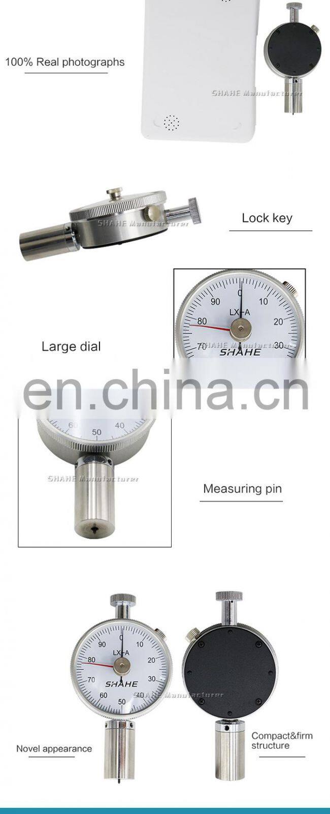 LX-A-2 high quality Shore A Durometer rubber hardness tester shore hardness tester