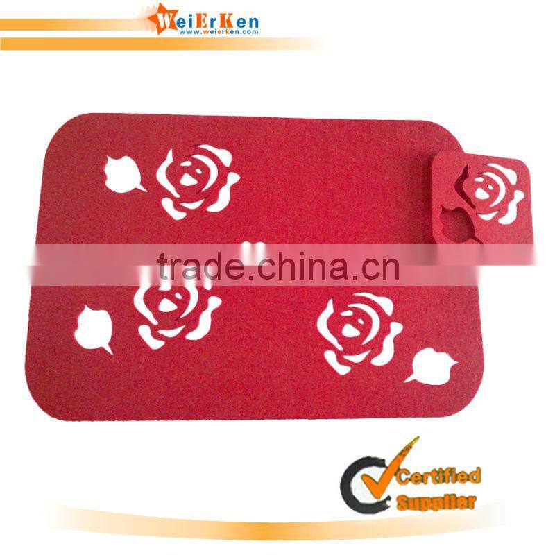 customized felt coaster