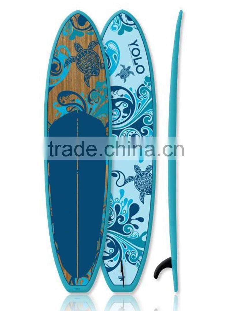 Customized graphic deck digital cloth stand up paddle boards