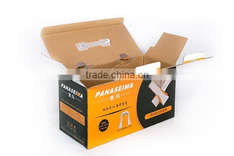 Custom Printed Folding black cardboard corrugated carton box