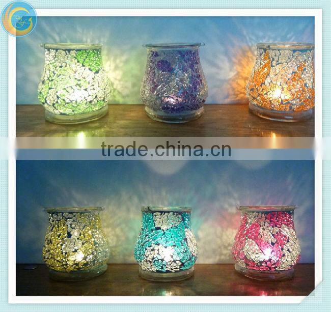 mosaic hanging jar handmade