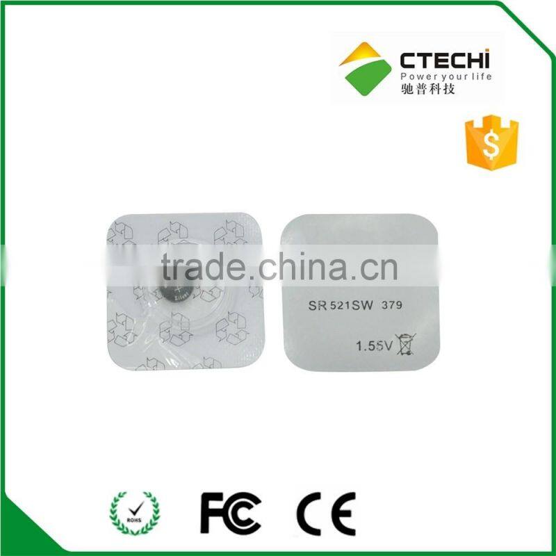1.55v silver oxide battery,watch battery SR521 SR621 SW364 SR927 SW395