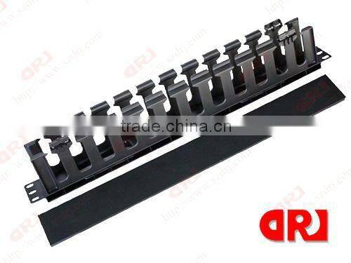 cable making equipment 2 U metal D-ring Horizontal Surface Cable Management