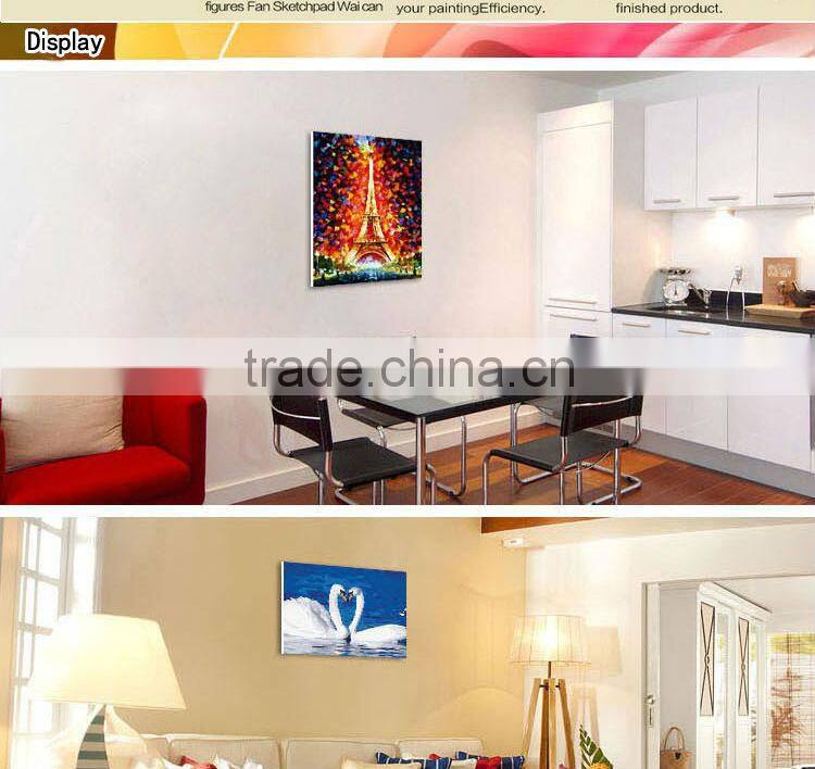 purple Flower waterproof oil canvas printed painting