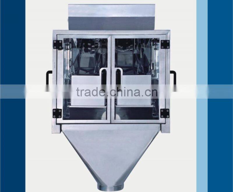 2 head weight packing machine linear weigher used for sugar packaging machine