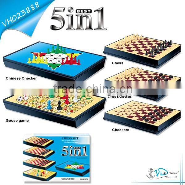 Giant Magnetization Plastic International Chess Set-4 ln Line Game Chess, Chess and Checker