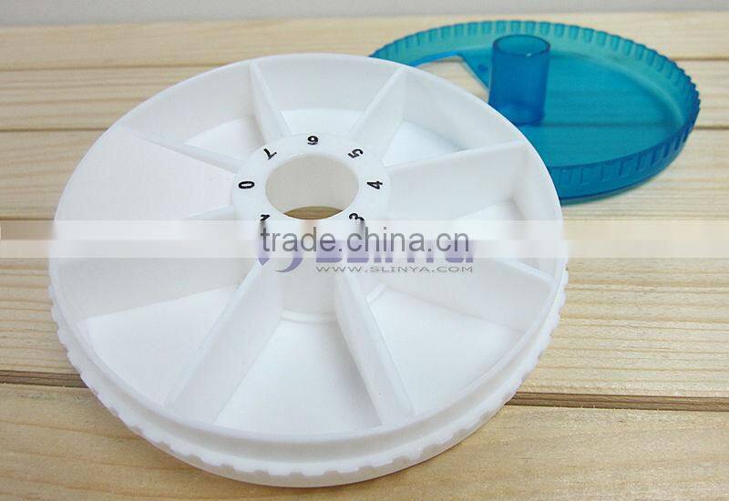 Multifunction Portable Round Pill Box