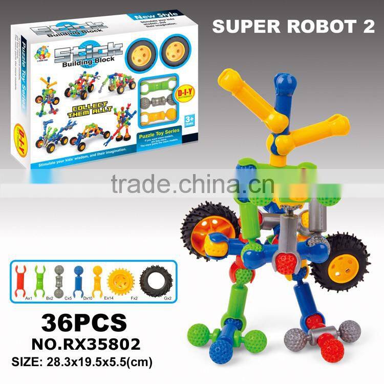 Educational toy plastic block toys for kids
