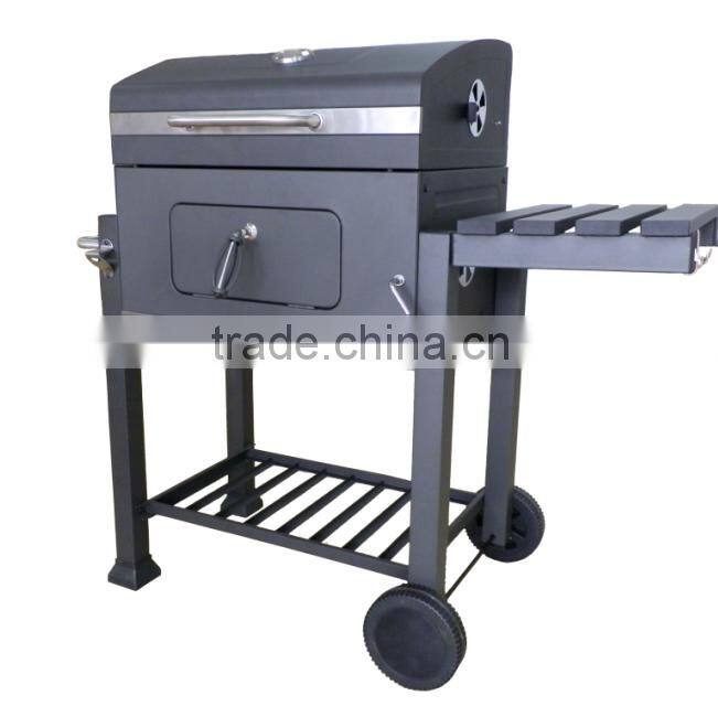 Oversize Big Adjustable Height Charcoal BBQ Grill Patio Barbecue Grill