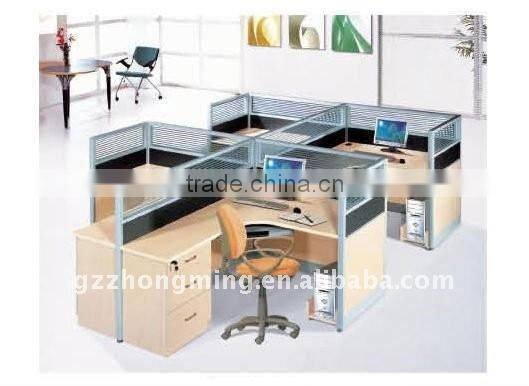 Modern office glass partition workstation PF-060