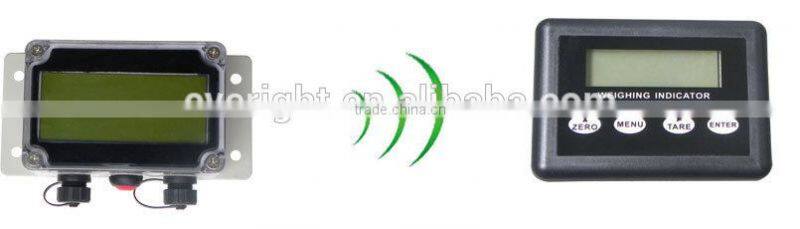 Waterproof weighing indicator and wireless transmitter