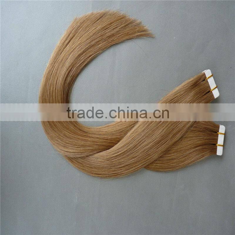 2014 hot selling top quality remy tape hair extension