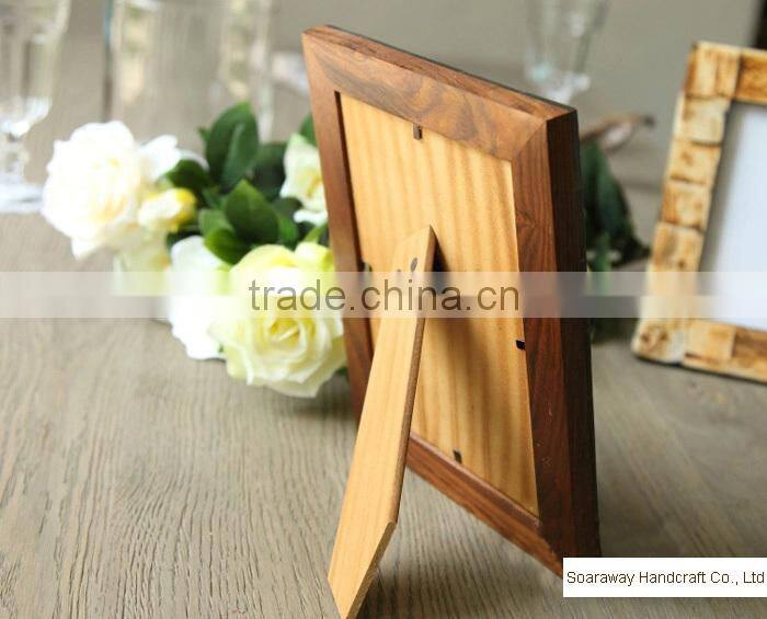High quality black wood photo frame 2015 new design, ox bone + MDF newest photo frame, photo picture frame for family trees