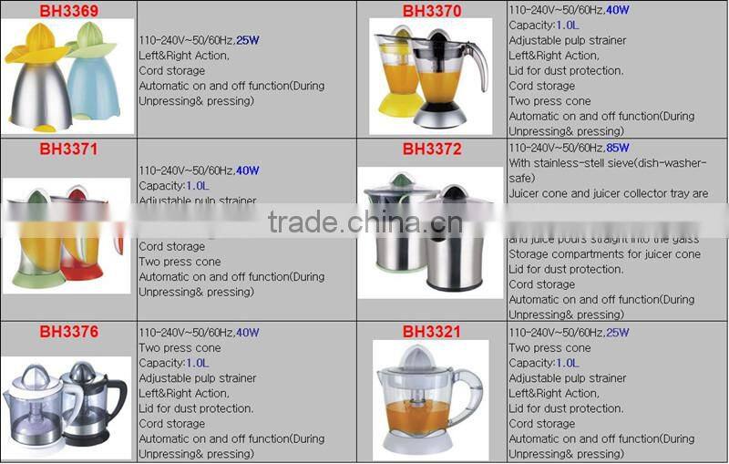 fruit juicer BH3370 (ETL/CE/GS/ROHS/LFGB/ERP)