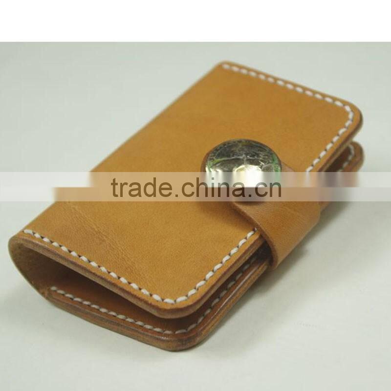 2016 New leather car key wallet holders with 6 hooks