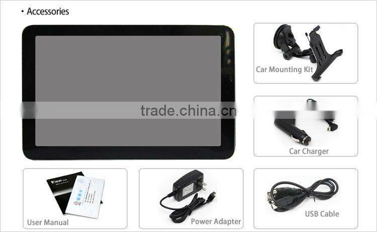 M050- 5 inch tablet gps with bluetooth for Europe map
