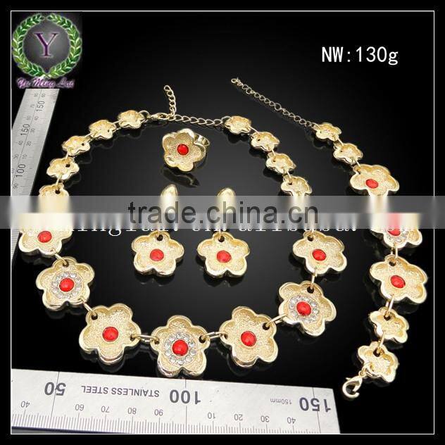 star design african fashion jewelry set gold plated