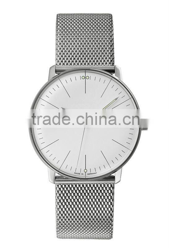 Fascinated watch collections germany design brand stainless steel case leather band men watch automatic