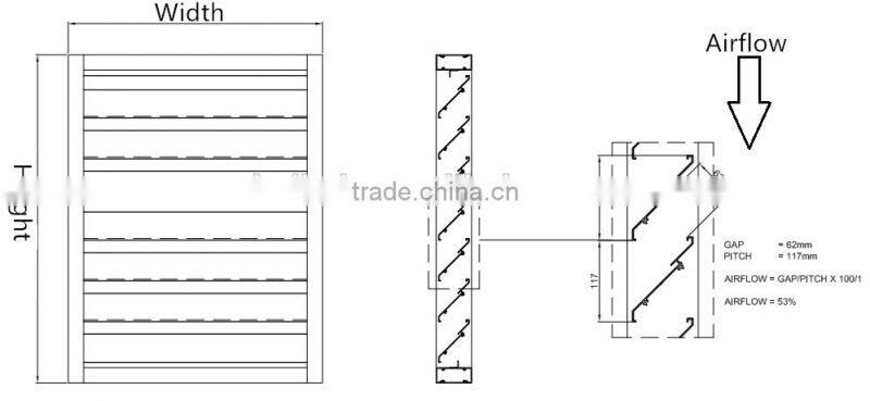aluminum louvre in widows