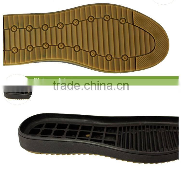 rubber sole type double color rubber sole for casual shoes