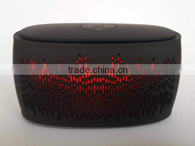 Whosale factory price led light bluetooth speaker