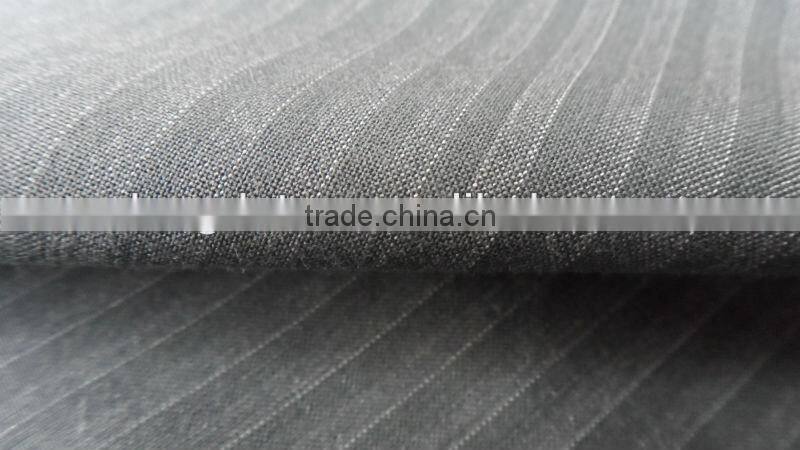 viscose and polyster stripe men TR stripe fabric