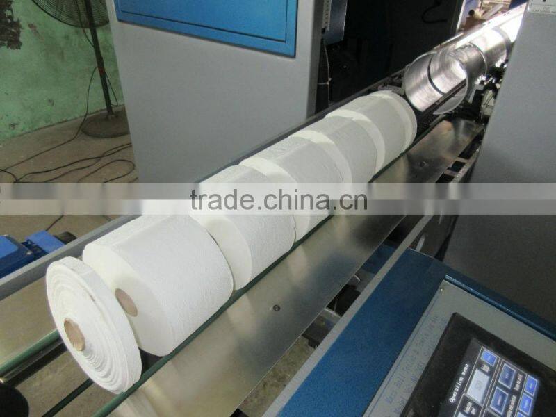 Automatic single channel maxi roll toilet paper log saw cutter machinery