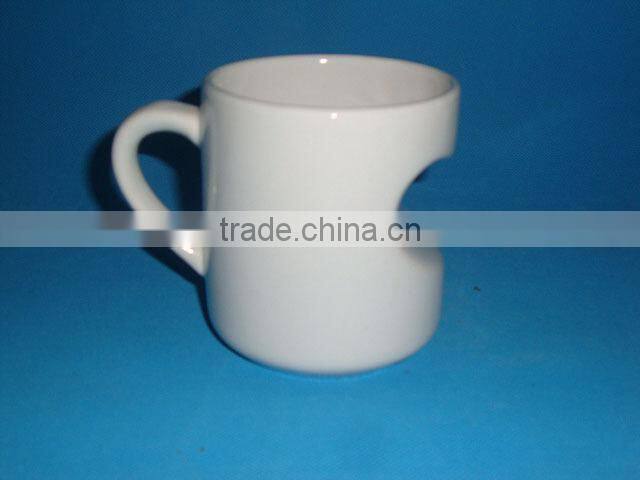 Special shaped porcelain customized mug ceramic coffee cup