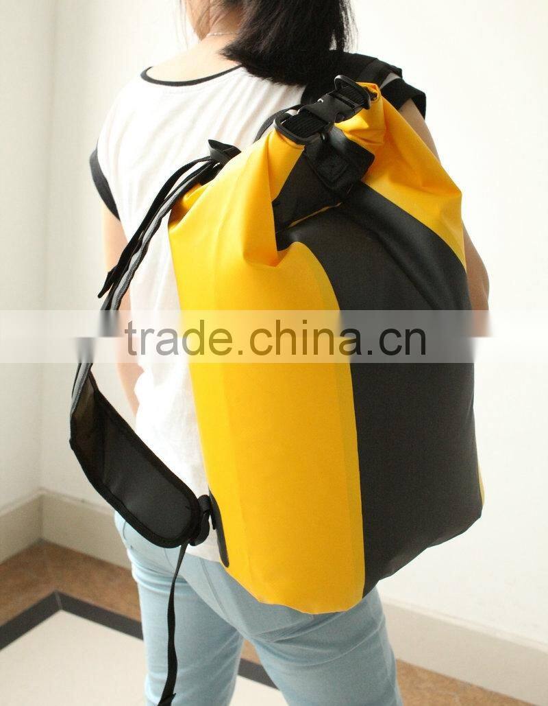 Outdoor swimming PVC tarpaulin waterproof dry bag for swimsuit