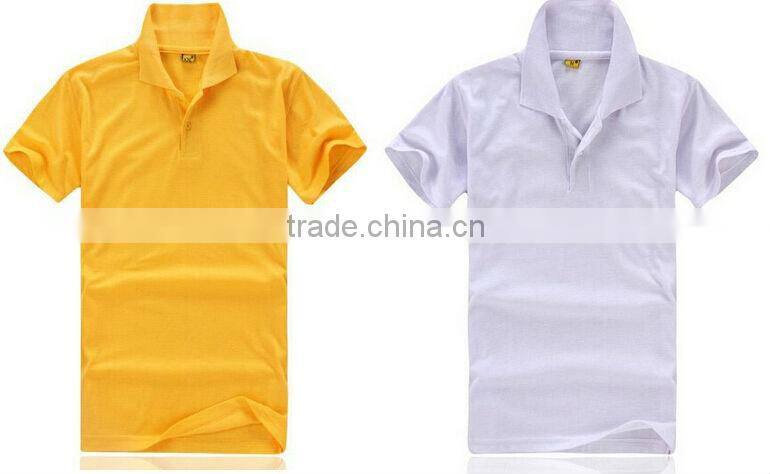 100% cotton pique royal yellow polo shirt men dry fit polo shirt