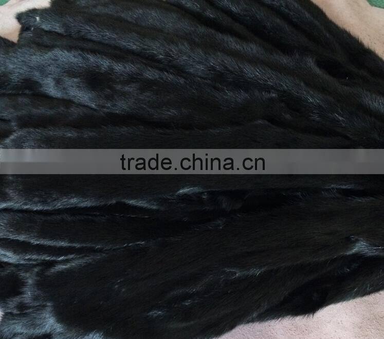High quality balck mink fur skin factory wholesale