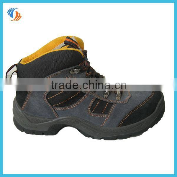 New Mens Navy Steel toe leather Safety Shoes