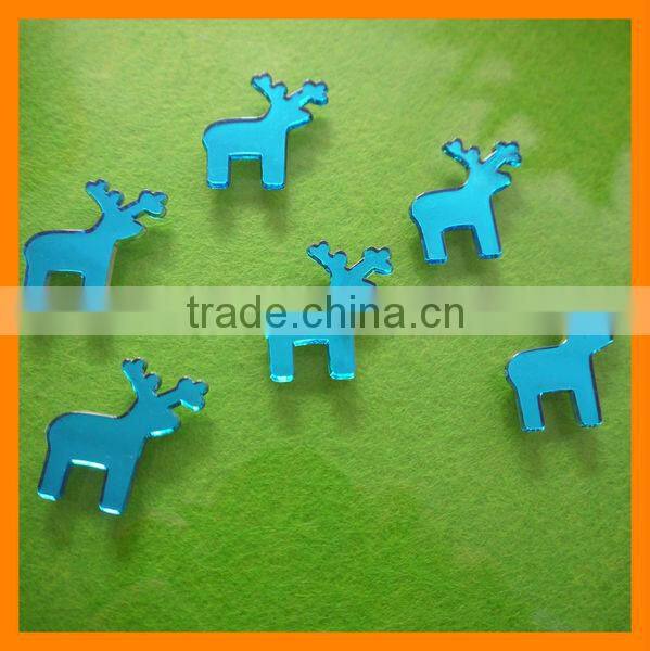 Cute Heart-Shaped Citrine Acrylic Rhinestone Beads