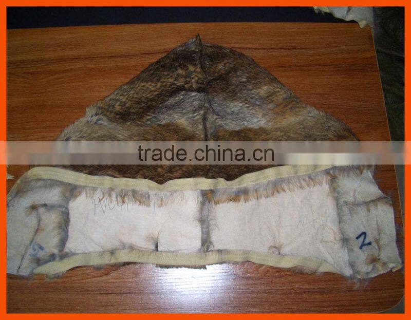 down jacket rabbit fur hood lining