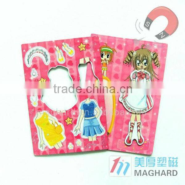 DIY dress-up magnet toy and magnet puzzles