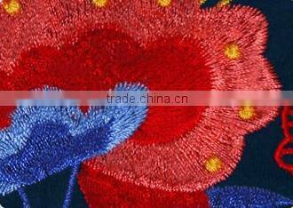 Folk embroidery show thin asymmetric hem with short sleeves in summer of Embroidery tshirts