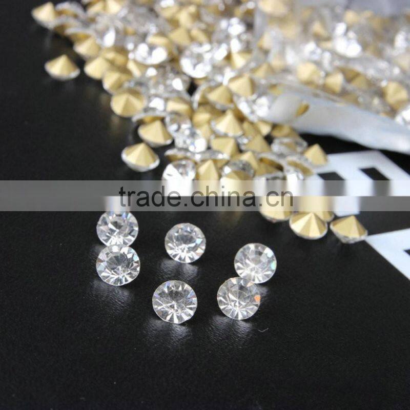 Sharp Bottom Nail Decor Rhinestone