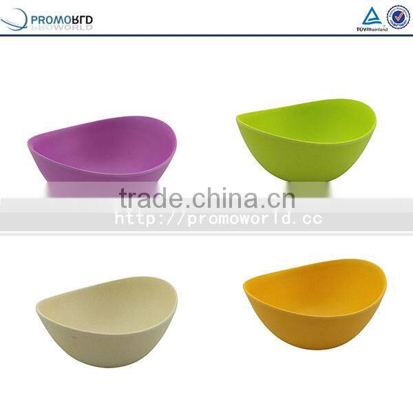 Eco-friendly Bamboo Fiber Natural Salad Bowls Colorful Dinnerware Sets