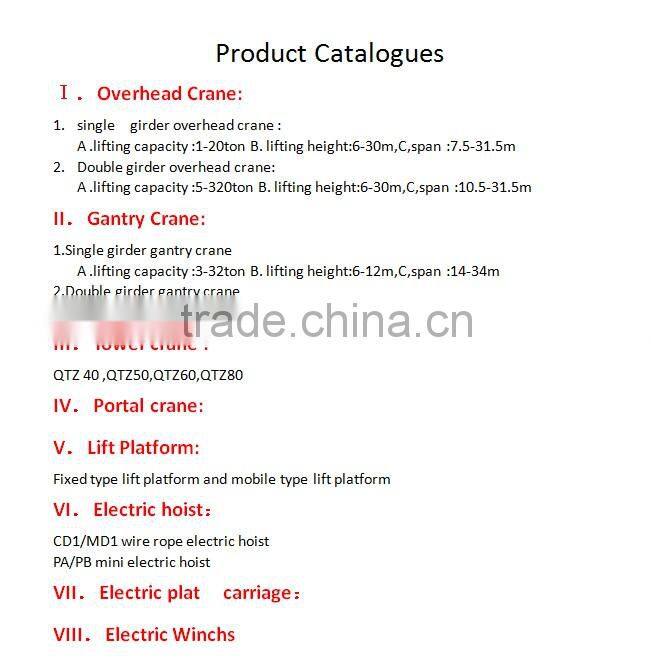 20 ton electric wire rope motor hoist with good price