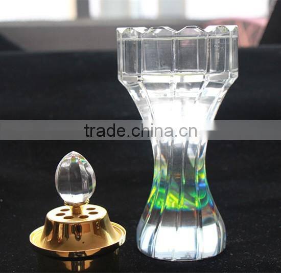Custom K9 Crystal Incense Burner Home Decoration