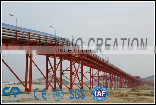 2015 newest china's CREATION steep high inclined angle conveyor used in mining,industry,cement