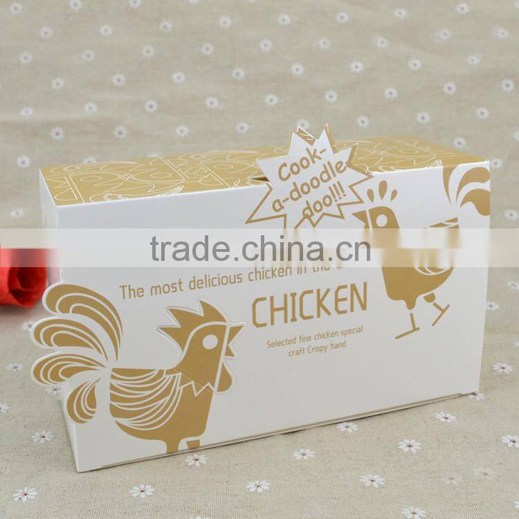 Custom printed disposable lunch food kraft paper box