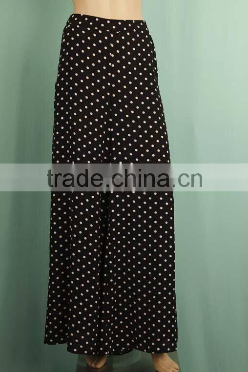 2016 Newest long loose ladies fashion trousers designs