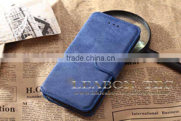 2015 hot selling retro style wallet leather case for samsung galaxy s6 edge china wholesale mobile phone case