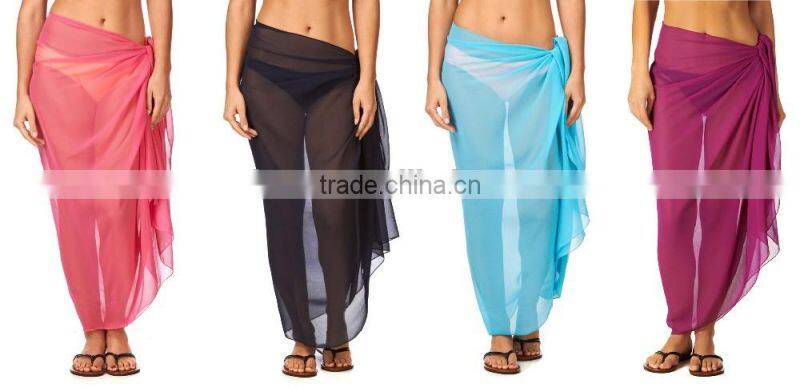 Customized design scarf silk screen printting plus size scarf beach wear scarf