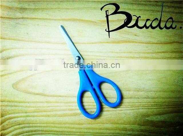 5" Stationery stainless steel school scissors with ruler blade BD-S1649