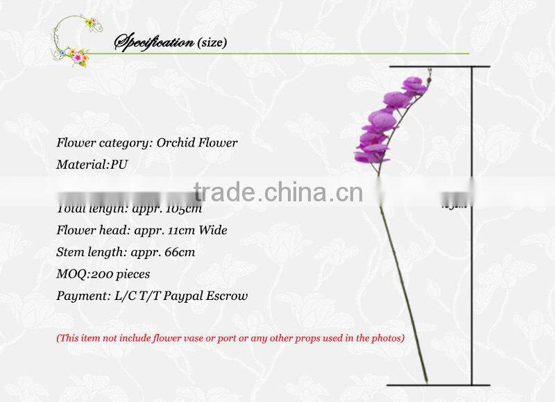 wholesale PU artificial phalaenopsis orchid