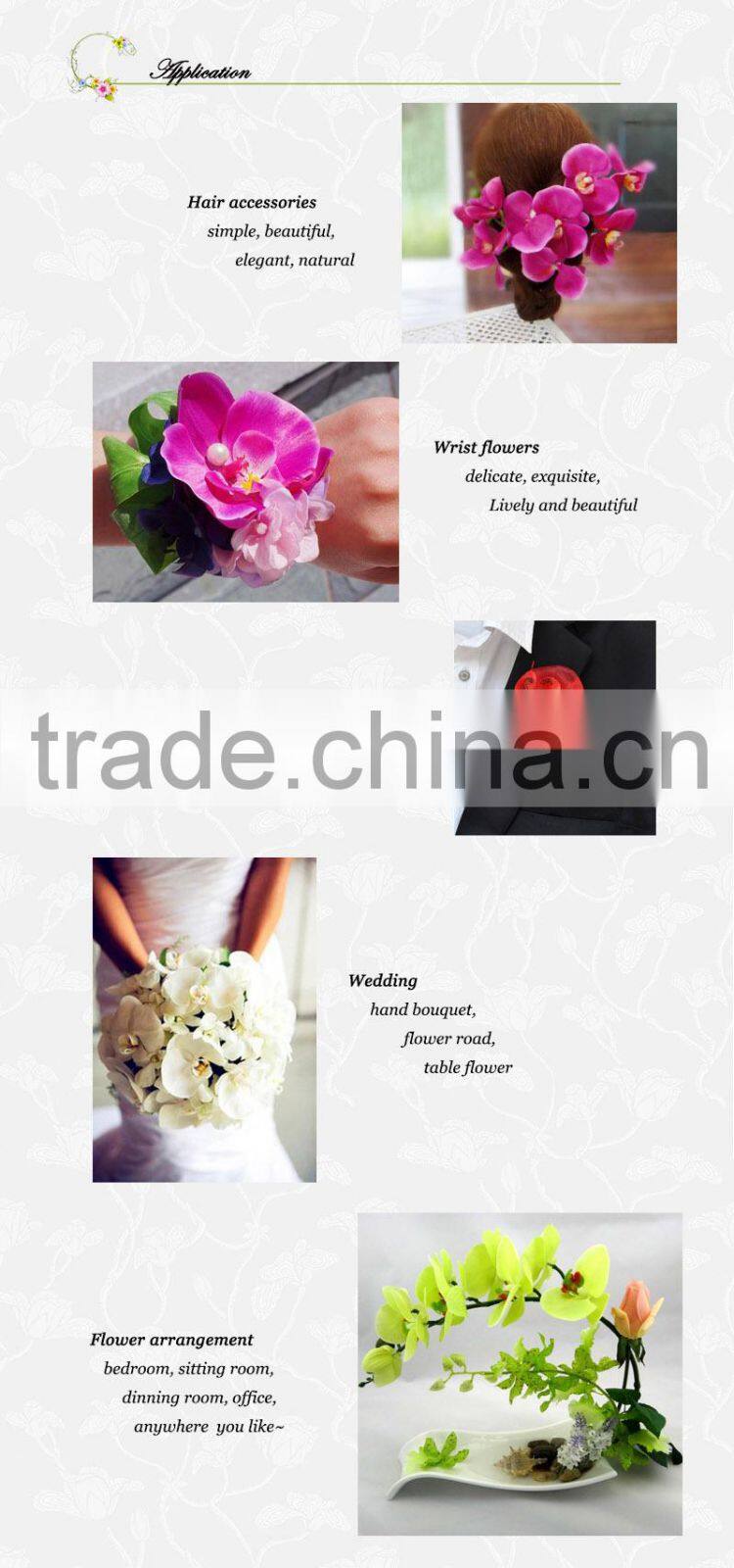 wholesale PU artificial phalaenopsis orchid
